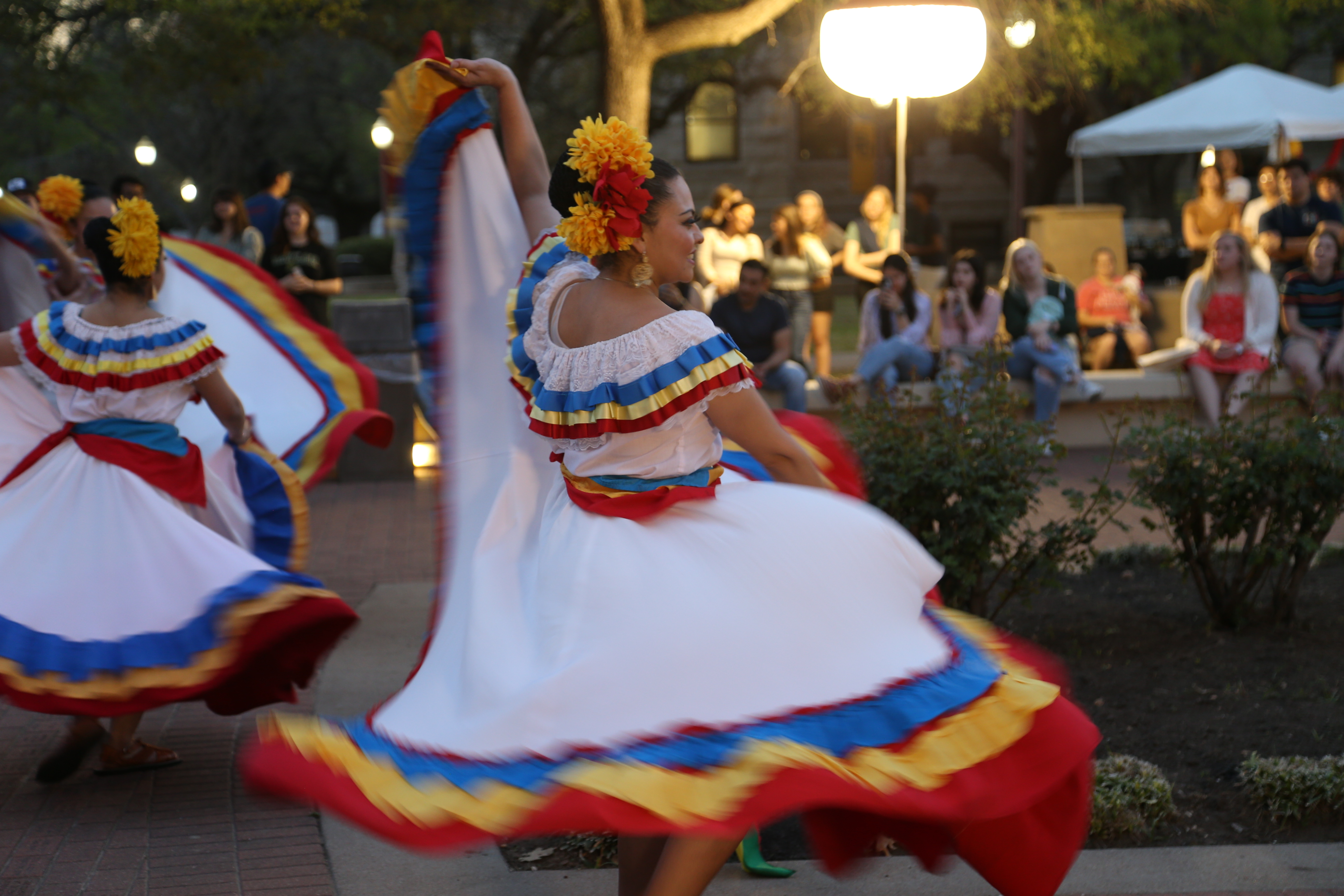 Hispanic Heritage Celebration with women dancing