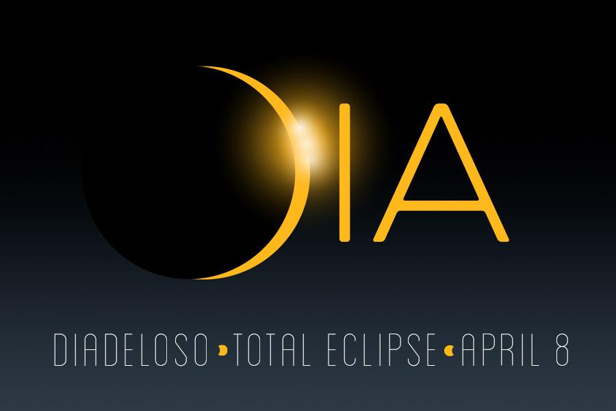 Dia and the Eclipse April 8
